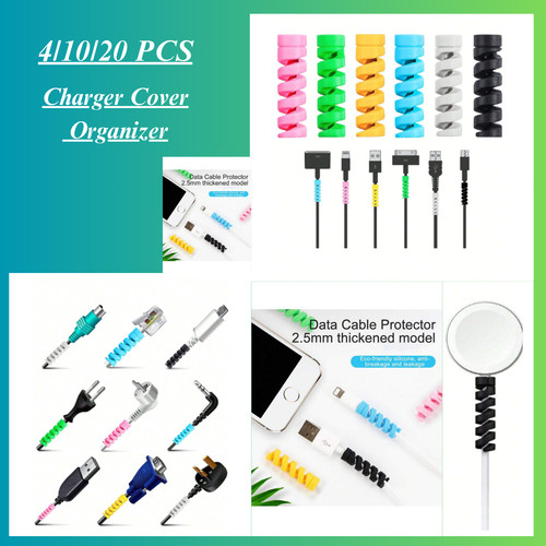 Spiral cable protector charger - spiral,