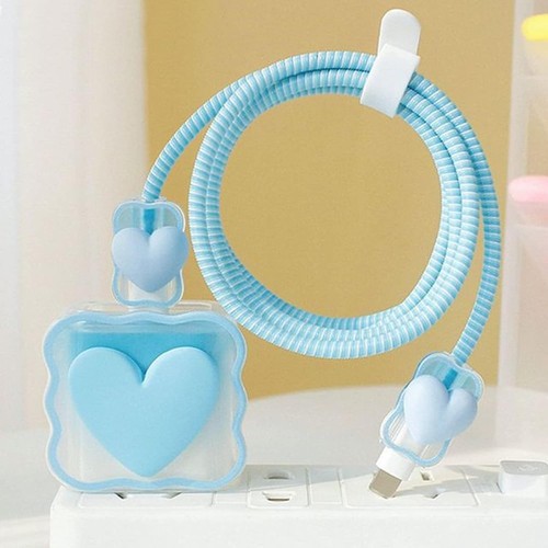 Cute love heart cable - love,